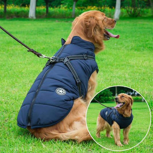 Waterproof Fleece Dog Coat - Tails & Paws